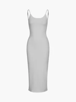 Clearance Classic Open Back Midi Dress Black Dresses|Sweater Dresses