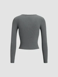 Best Classic V-Neck Long Sleeve Shirt T-shirts|Tops