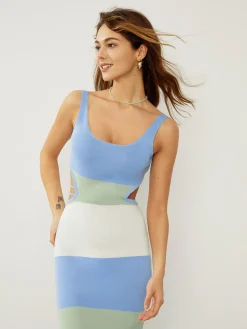 Best Coastal Air Open Back Long Dress Sweater Dresses|Vacation Dresses