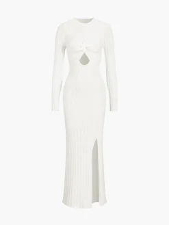Clearance Coastal Allure Knotted Long Sweater Dress Sweater Dresses|Sweater Dresses