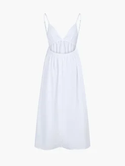 Discount Coastal Cowgirl Open Back Long Dress White Dresses|Black Dresses