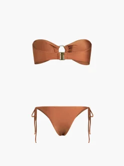 Cocoa Beans Two Piece Bikini Bathing Suit Swimwear|Tops