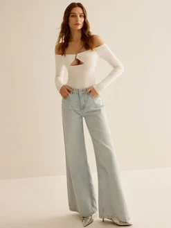Sale Cold-Shoulder N-Ring Cutout T-Shirt T-shirts|Tops