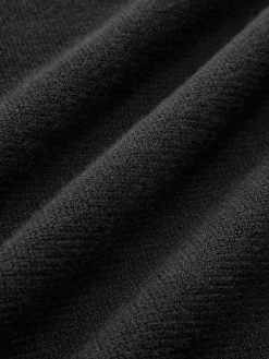 Outlet Cold-Shoulder Sweater Dress Black Dresses|Sweater Dresses