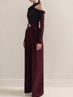 Outlet Cold-Shoulder Twist Slim T-Shirt T-shirts|Matching Sets