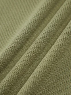 Best Collared Ribbed Square Neck Short Dress Casual Dresses|Work Dresses