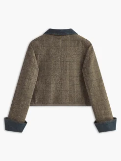Online Color Block Checked Button Jacket Outerwear|Jackets