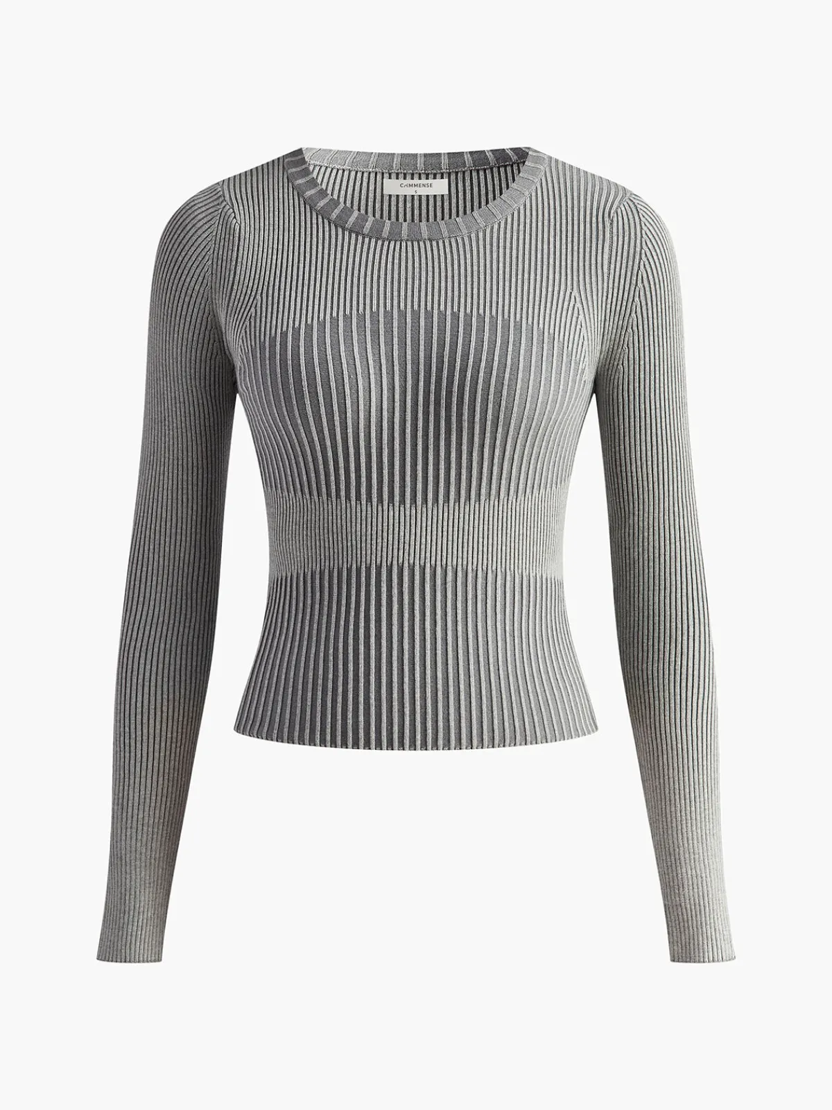Clearance Color block Crew Neck Knit Top Sweater Tops|Sweaters & Cardigans