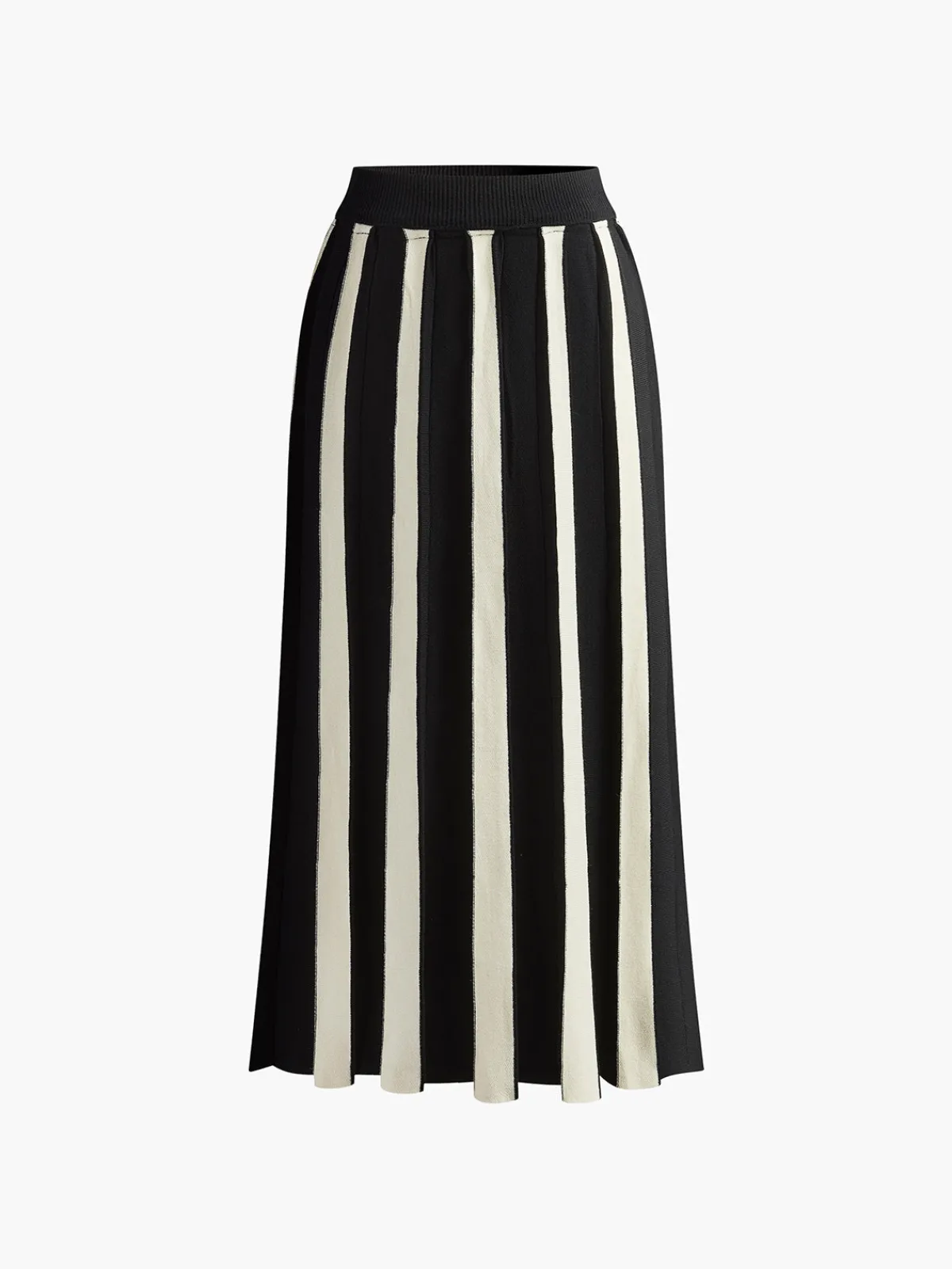 Best Color Block Knit Midi Skirt Skirts|Knitwear