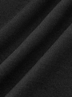 Clearance Color Block Pleated Jersey Slim Top T-shirts|Tops