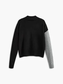 Outlet Color Block Pullover Sweater Sweater Tops|Sweaters & Cardigans