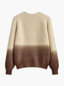 Discount Color Block Ribbed Sweater Sweater Tops|Sweaters & Cardigans