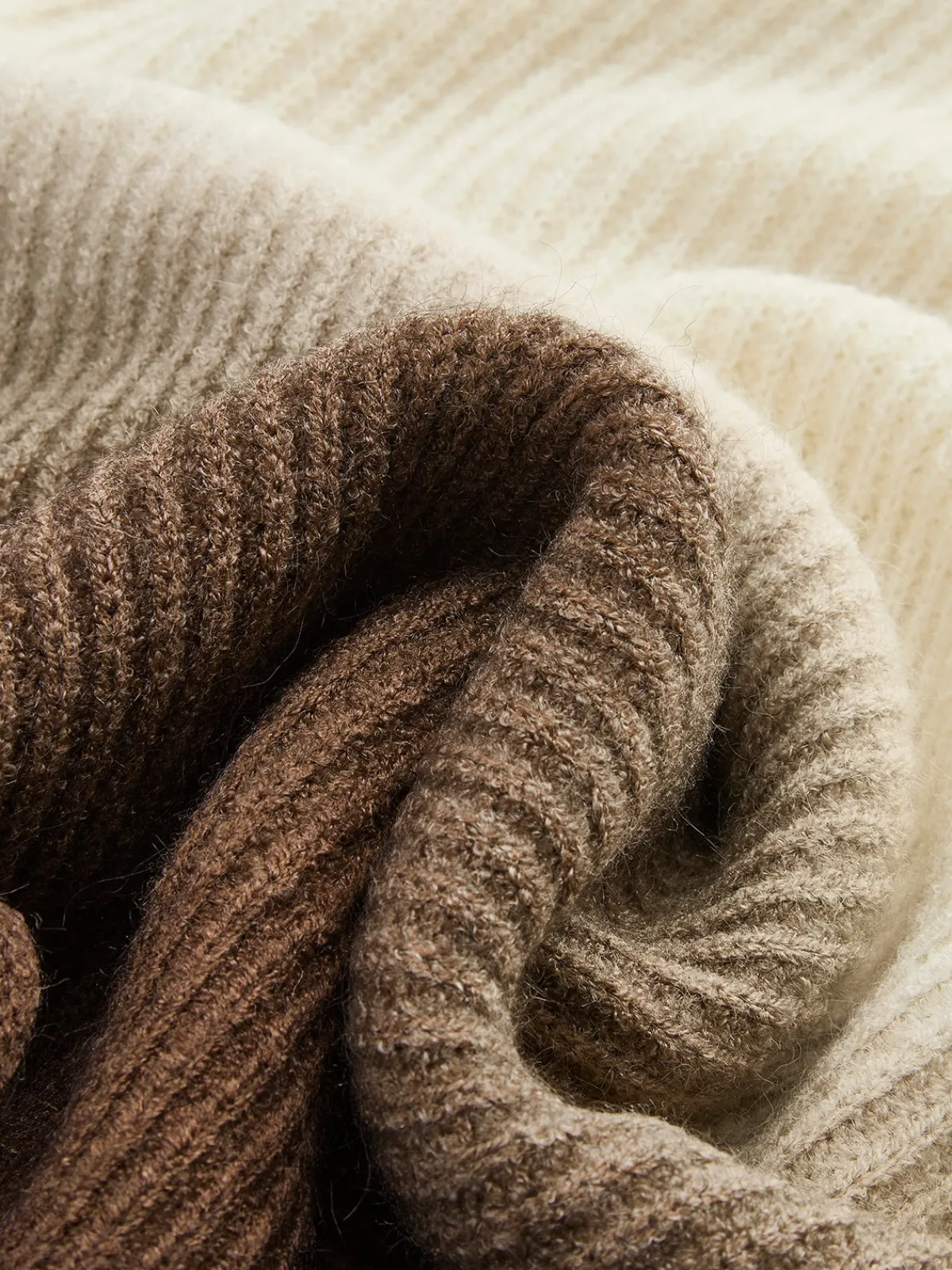 Discount Color Block Ribbed Sweater Sweater Tops|Sweaters & Cardigans