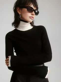 Sale Color Block Slim Cozy Sweater Sweater Tops|Sweaters & Cardigans