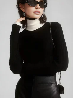 Sale Color Block Slim Cozy Sweater Sweater Tops|Sweaters & Cardigans