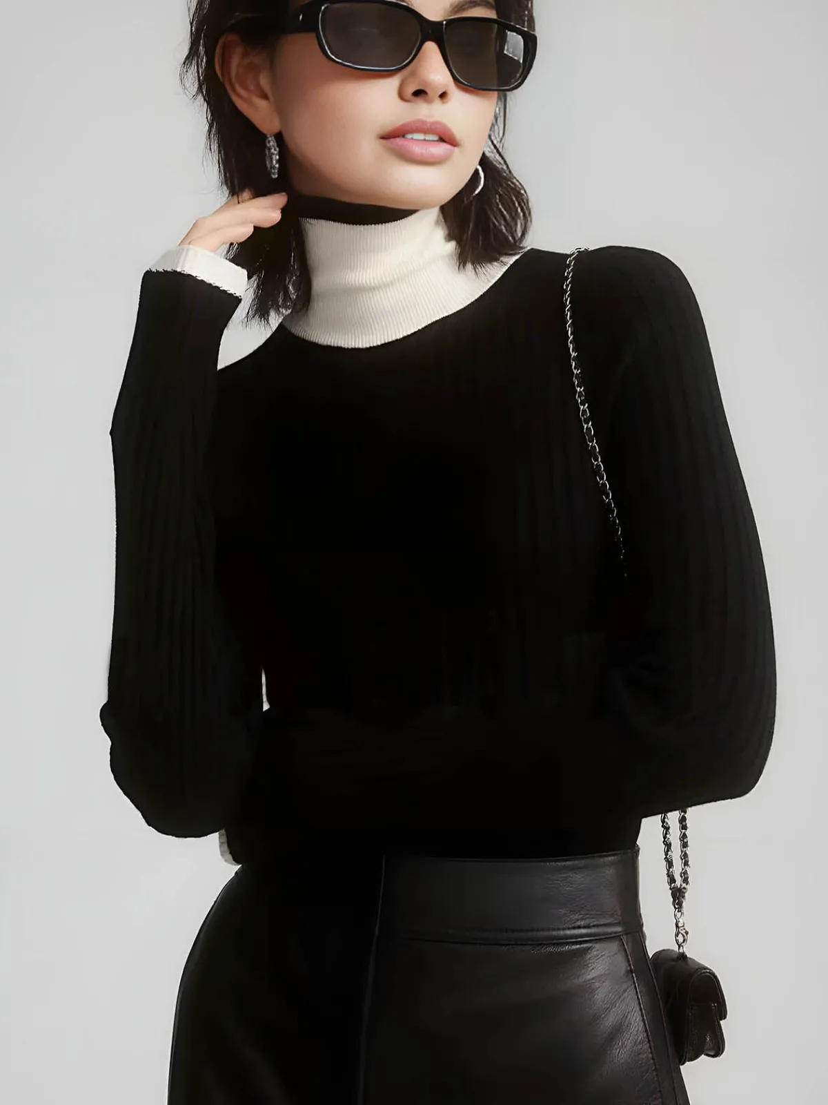 Sale Color Block Slim Cozy Sweater Sweater Tops|Sweaters & Cardigans