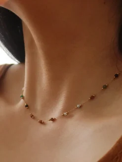 Online Colorful Beaded Link Necklace Necklaces|Accessories