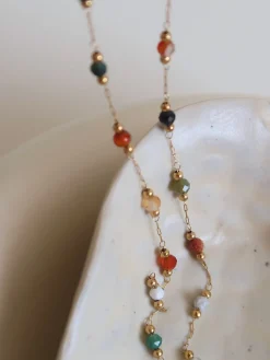 Online Colorful Beaded Link Necklace Necklaces|Accessories