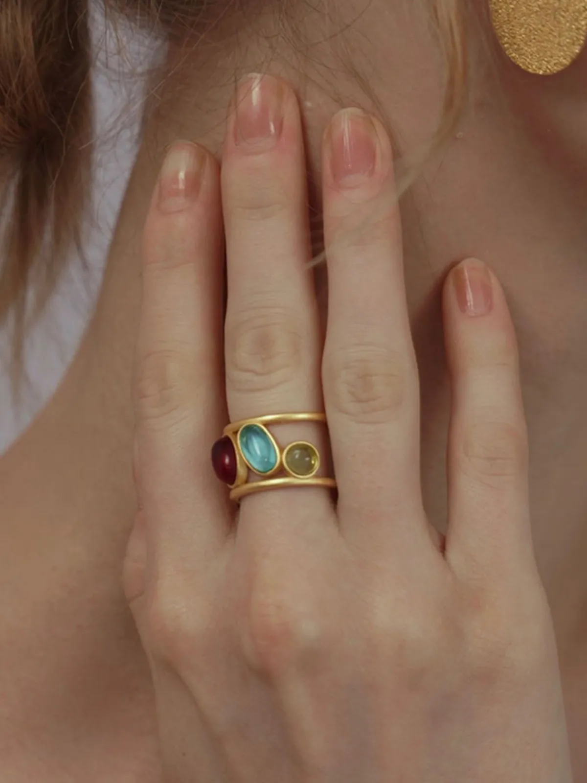 Best Colorful Gemstone Stacking Ring Rings & Bracelets|Accessories