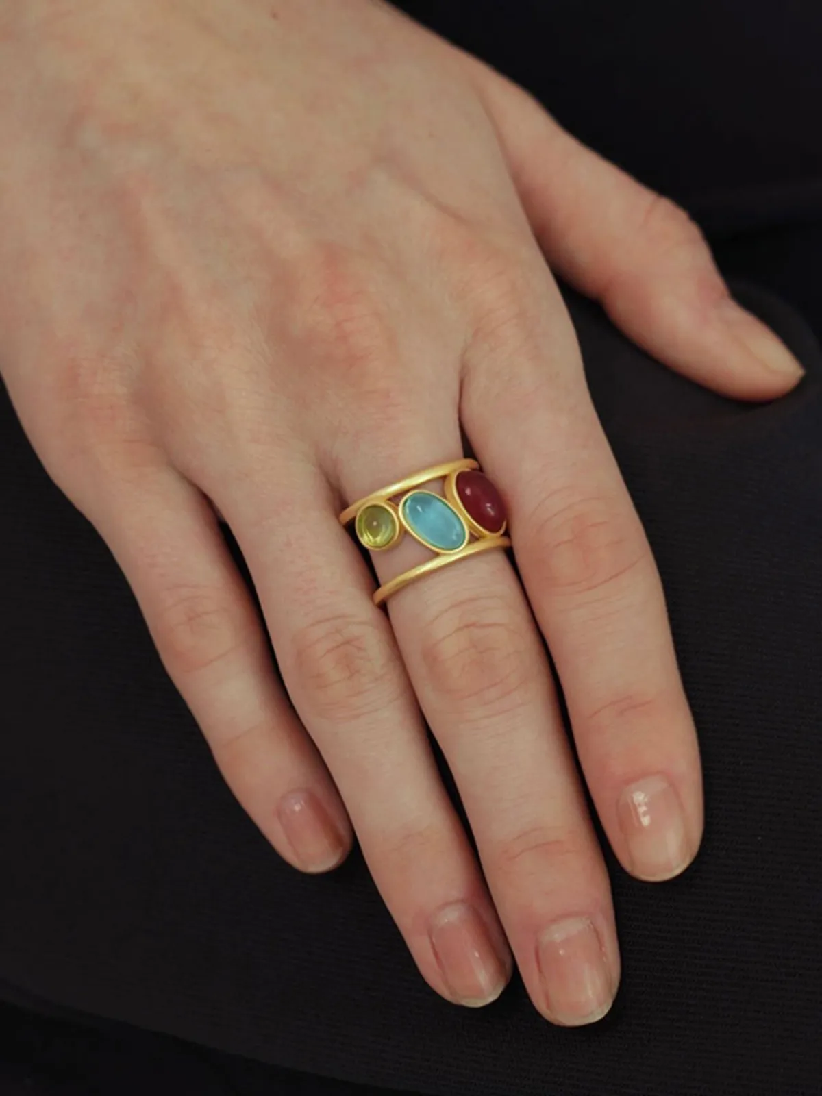Best Colorful Gemstone Stacking Ring Rings & Bracelets|Accessories