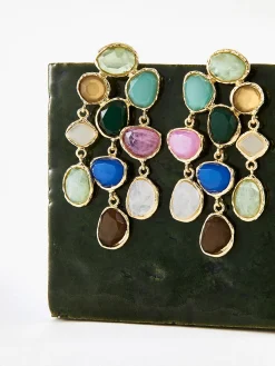 New Colorful Rhinestone Drop Earrings Earrings|Accessories