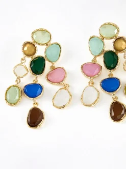 New Colorful Rhinestone Drop Earrings Earrings|Accessories