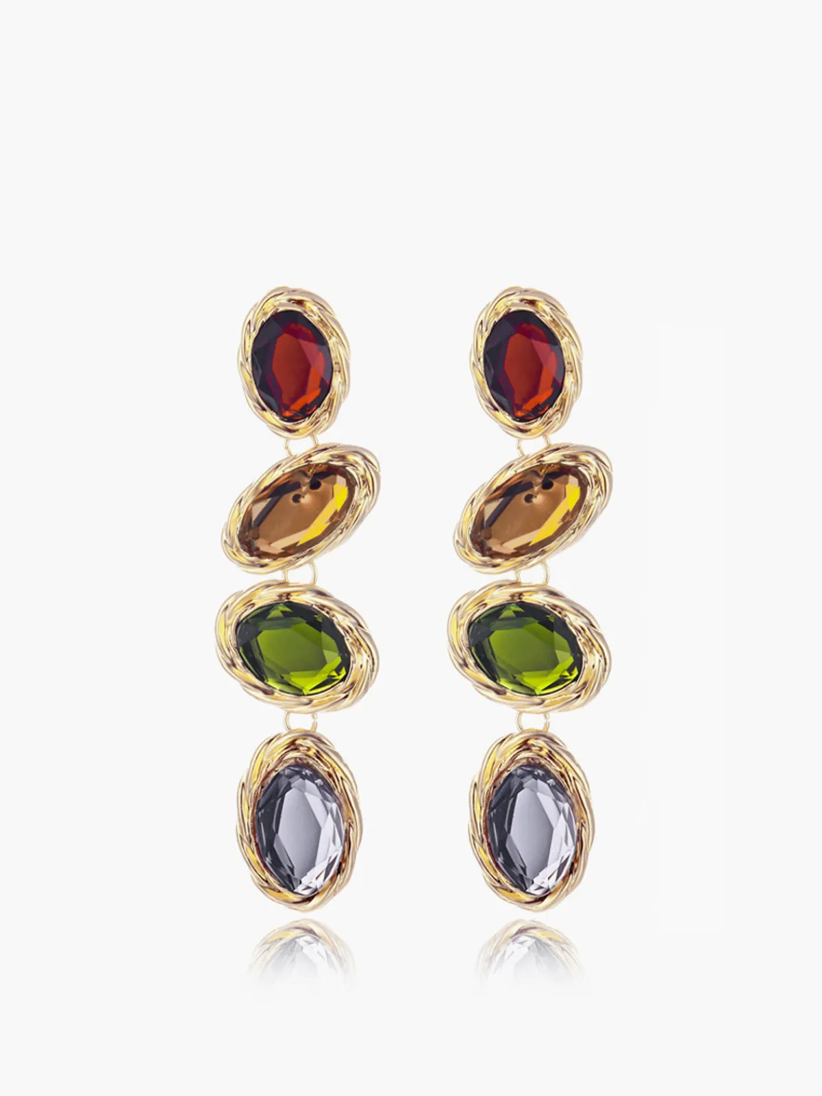 Discount Colorful Rhinestone Earrings Earrings|Accessories