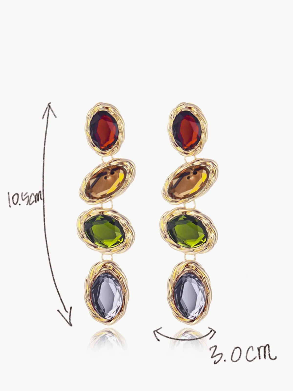 Discount Colorful Rhinestone Earrings Earrings|Accessories