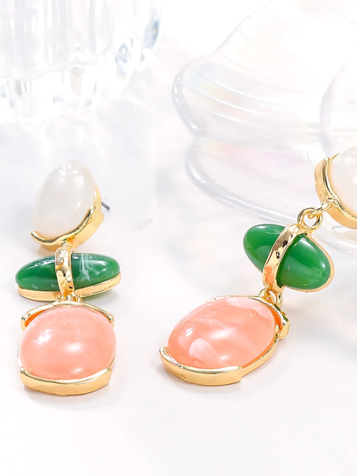 Outlet Colorful Rhinestone Pendant Earrings Earrings|Accessories