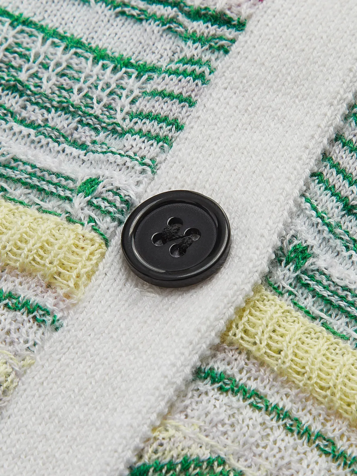 Colorful Striped Breasted Knit Cardigan Cardigans|Sweaters & Cardigans