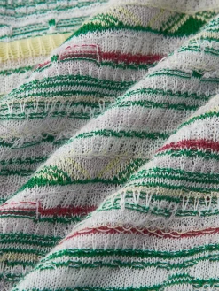 Colorful Striped Breasted Knit Cardigan Cardigans|Sweaters & Cardigans
