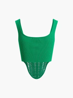 Outlet Contour Piping Crochet Crop Top Sweater Tops|Sweaters & Cardigans