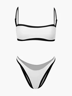 Discount Contrast Binding Bikini Set Swimwear|Matching Sets