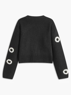 Discount Contrast Binding Button Short Cardigan Cardigans|Sweaters & Cardigans