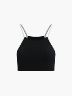 New Contrast Binding Cutout Bikini Set Swimwear|Tops