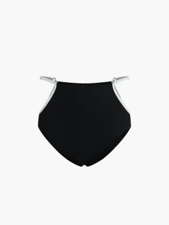 New Contrast Binding Cutout Bikini Set Swimwear|Tops