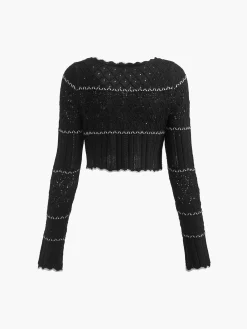 Online Contrast Binding Knit Cardigan Cardigans|Sweaters & Cardigans