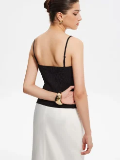 Clearance Contrast Binding Lace Trim Cami Top Tank Tops & Camis|Tops
