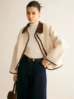 Hot Contrast Binding Minky Jacket Outerwear|Jackets