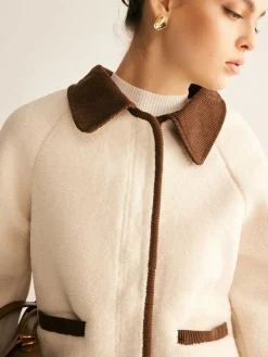 Hot Contrast Binding Minky Jacket Outerwear|Jackets