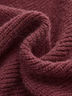 Sale Contrast Bow Cinched Waist Sweater Knitwear|Tops