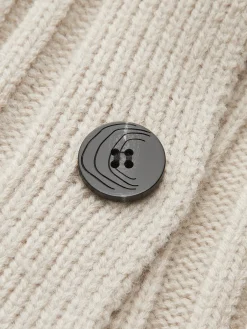 Clearance Contrast Button Ribbed Cardigan Cardigans|Sweaters & Cardigans