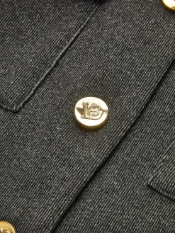 Best Contrast Collar Breasted Petite Blazer Outerwear|Blazers