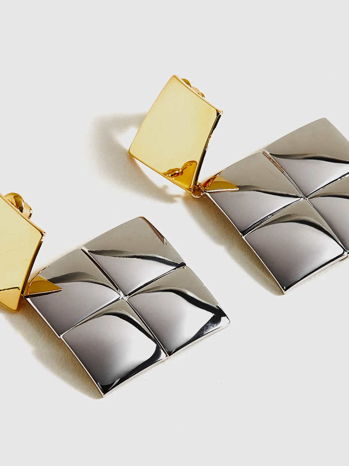 Clearance Contrast Color Square Pendant Earrings Earrings|Accessories