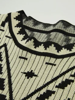 Clearance Contrast Knit Vest Sweater Vests|Sweaters & Cardigans