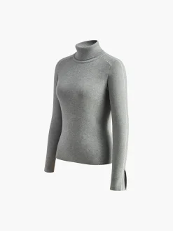 New Contrast Piping Turtleneck Sweater Sweater Tops|Sweaters & Cardigans