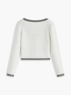 Best Contrast Trim Button Cardigan Cardigans|Sweaters & Cardigans