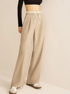 Best Contrast Trim Drawstring Pants Pants|Bottoms