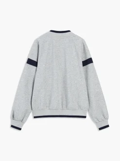 Sale Contrast Trim Oversized Sweatshirt Sweatshirts & Hoodies|Tops