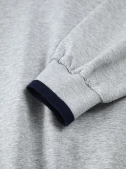 Sale Contrast Trim Oversized Sweatshirt Sweatshirts & Hoodies|Tops